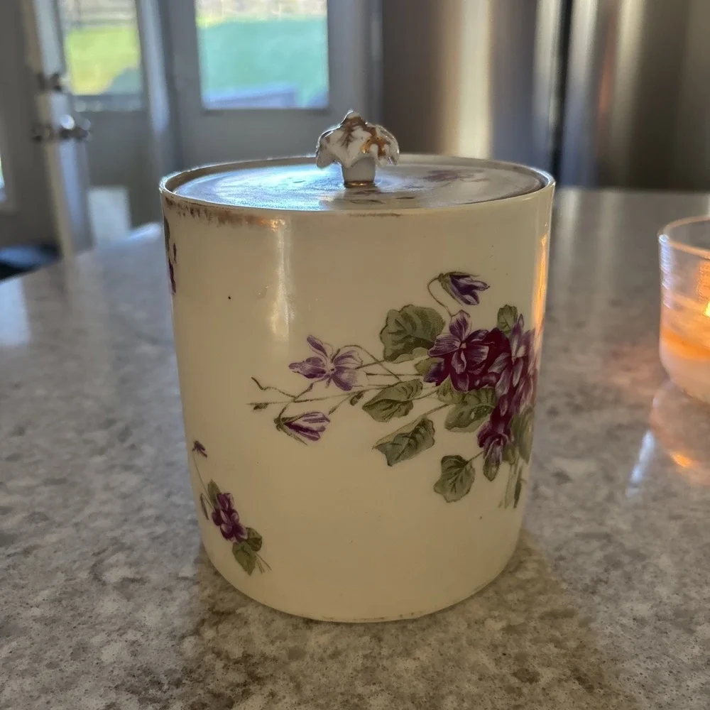 Vintage China Biscuit Jar
